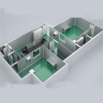 কেনা Huuao ISO1-ISO8 Modular Cleanroom for Pharmaceutical Clean Room Partitions 50/75mm Thickness Z Lock EPS Sandwich Panel Cleanroom projects online manufacture