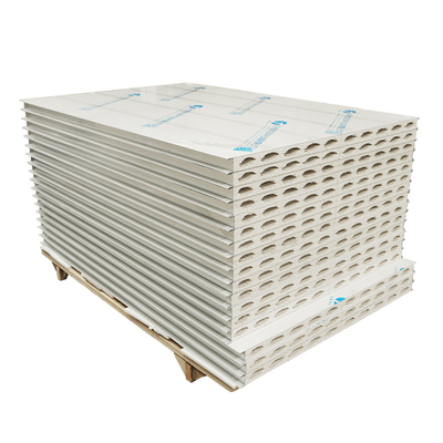 কেনা Huaao Fireproof Waterproof Aging Resistant Deformable and Easy Splicing of Magnesium Sulfide Purification Color Steel Sandwich Panel online manufacture
