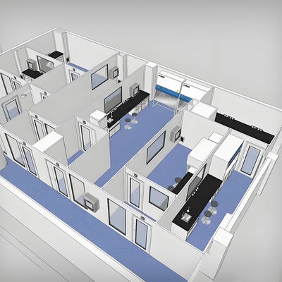 Huaao Class 100 Customized Clean Room Projects Gmps Modular Cleanroom for Pharmaceutical GMP Clean Room Professional Design Dust-Free Clean Room Modular Cleanroom Class 5/6/7/8 100/10000/100000