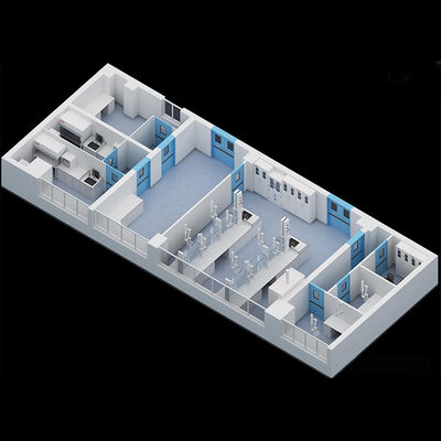 HUAAO পলিউরেথেন কোর অগ্নিরোধী হালকা ওজন ইকো-বন্ধুত্বপূর্ণ মিনিমালিস্ট হাসপাতাল ক্লিন রুম ধুলো পরিষ্কার স্যান্ডউইচ প্যানেল কর্মশালা